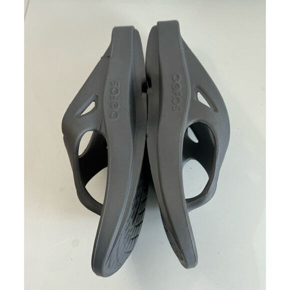 OOFOS Original Unisex Mens 9 Womens 11 Gray  Flip-Flops Thongs Sandal EUC main image 7